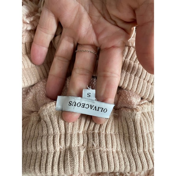 OLIVACEOUS BLUSH SHEARLING FLUFFY SWEATSHIRT/JOGGER SET - Picture 9 of 9